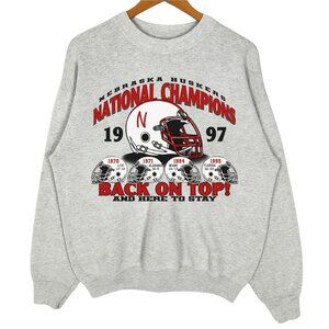 Vintage 90s Nebraska Huskers National Champions 1997 Nebraska Cornhuskers Shirt